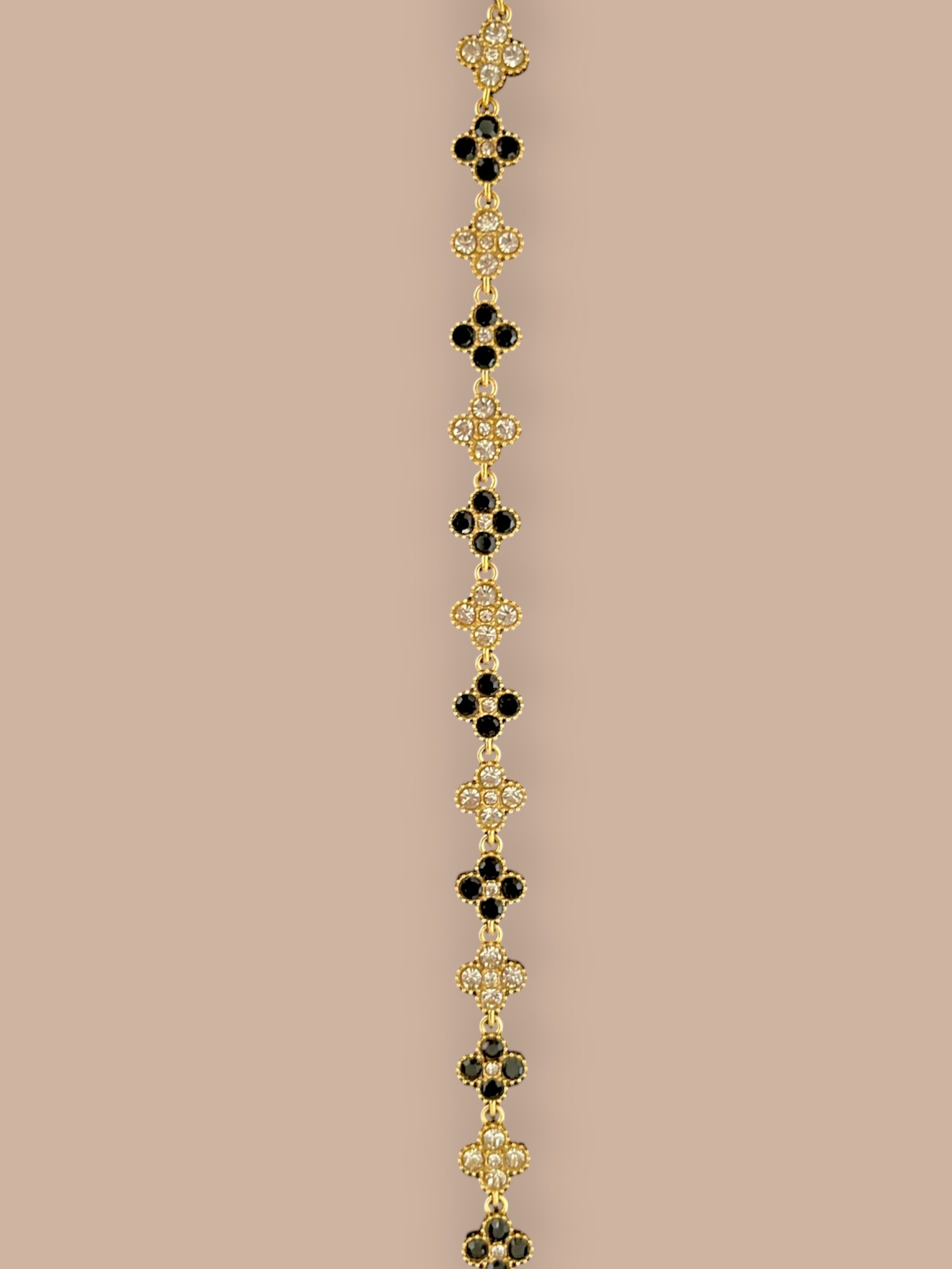 Collier Flora - Noir et blanc