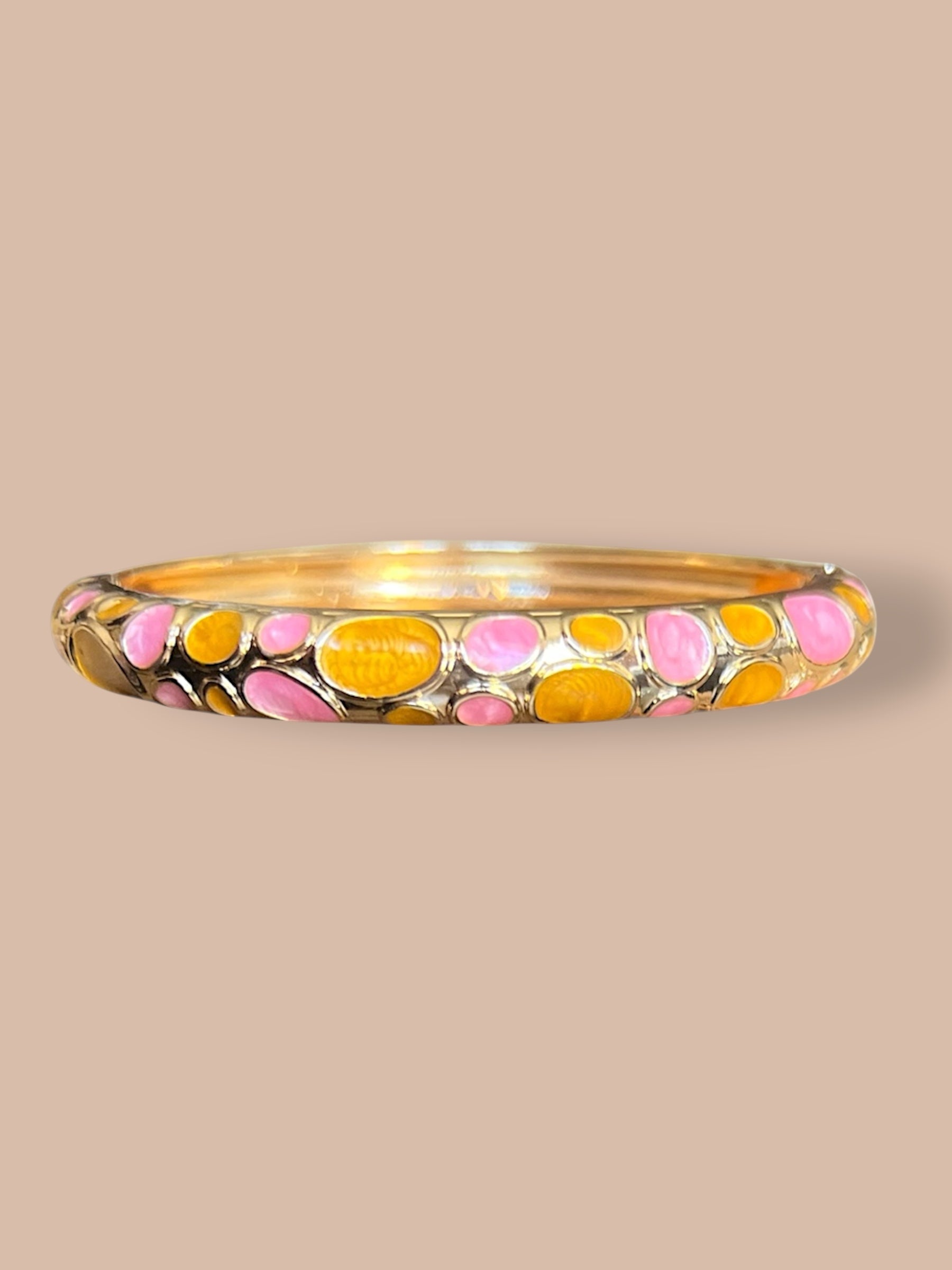 Jonc Camélia - Orange et rose